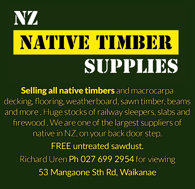NZ Native Timber Supplies - Te Horo School